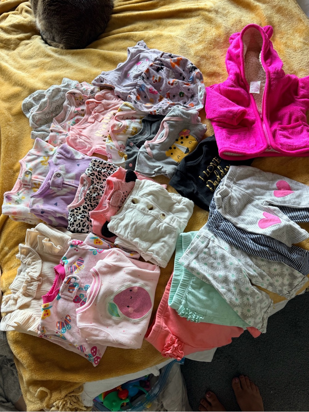 Baby Girls newborn and 0-3 month Clothing Lot Bundle | 28 pieces